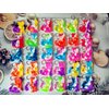 Roaqua 30 Packs Bulk cat Animal Fidget Mini pop Keychain Rainbow Friend Birthday Summer Party Favors Holiday Children Kids Students Prize