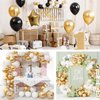 EMART 100pcs Metallic Gold Balloons 12 Inch with Ribbon, Latex Party Balloons Helium Quaility for Birthday, Wedding, Baby Shower, Balloon Garland Arch, Graduation, Christmas Decor