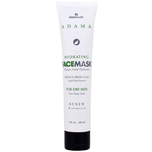 Adama Hydrating Clay Mask French Rose Zion Health 4 oz Cream