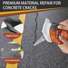 Concrete Crack Filler,2 Pack Cement Crack Sealant, High Elasticity Crack Filler Repair Sealer, Self Leveling Waterproof Caulking Glue Sealing Adhesive for Concrete Driveway, Patio, Sidewalk (Grey)