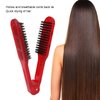 Clamp Hair Brush, Hair Straightening Comb Bristle Double Sided Brush for Hair Hair Straightener Comb Double Brushes Comb Hair Styling Brush Hair Clamp Combs for Wide Wavy Curly Hair Styling Tools