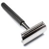 Parker Model 78R 3-Piece Closed Comb Safety Razor with 5 Parker Platinum Blades Included, (Graphite/Gun Metal)