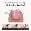 Maigitur Toe Nail Tips - Short French Tip Toenail Press Ons, 120Pcs Pink Soft Gel Toe Nail Tips, Soak Off Press On Toenails Square Fake Toes for Women Girls Manicure