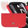 3 Swords Germany - brand quality 6 piece manicure pedicure grooming kit set for professional finger & toe nail care scissors clipper genuine leather case in gift box, Made in Solingen Germany (13907)