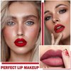 ZHISHUDL 3 Colors Matte Lip Stick Matte Nude Lipstick Set,Long Lasting Waterproof Non-Stick Cup Nude Lip Stick,Lip Stain Makeup Set for Women - Set B