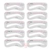10Pcs/Set Eyebrow Stamp Stencil Kit Eyebrow Stencils Eyebrow Template Eyebrow Shaper Kit Makeup Tool for Permanent Makeup TgoBeauty (10pcs/set)