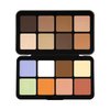 FantasyDay 16 Colors Cream Contour Face Concealer Palette, Full Coverage Concealer, Long Lasting, Hydrating, Corrects Dark Circle, Acne Blemish, 11 Brushes