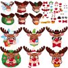 DIY Christmas Reindeer Tree Ornament Craft Kit for Kids Holiday Art Making Craft with Stickers, Make Your Own Xmas Reindeer Christmas Favor Decoration Home Classroom Party Game Activities