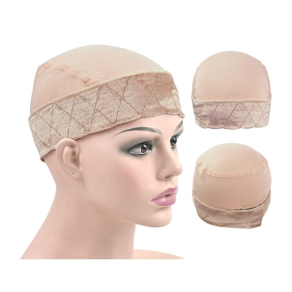 YTBYT Wig Grip Cap for Women Wig Grip Bands with Cap 2-in-1 Adjustable Comfortable Wig Caps for Lace Front Wig (Beige)
