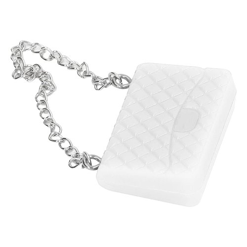 Doll Handbag, Doll Handbag Miniature Dollhouse Bag Props Decorations for 1:12 Doll House (White)