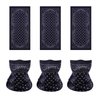 6PCS Black Face Mask Neck Gaiter Paisley Tube Bandanas Seamless Gator Masks Magic Headband Magic scarf High Elastic Multi Headwear Face Cover Balaclava with UV Resistance for Yoga Hiking Running