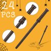 Chinco 72 Pcs Wand Pencils and Glasses Wizard Halloween Party Favors, Including 24 Wizard Wand Pencils and 24 Plastic Costume Glasses Frame with 24 Storage Bags for Kids Theme Party Supplies
