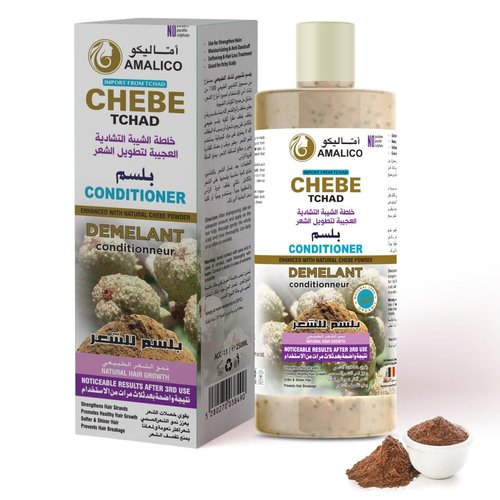 AMALICO Hair Conditioner with Chebe Powder for Hair Growth | Natural African Chebe Powder , Anti Dandruff Sulfate Free Conditioner 16.9 Ounce