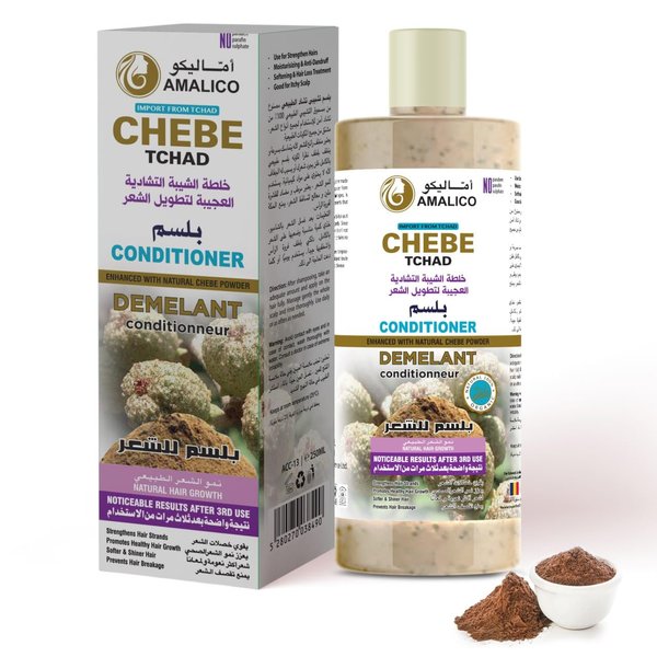 AMALICO Hair Conditioner with Chebe Powder for Hair Growth | Natural African Chebe Powder , Anti Dandruff Sulfate Free Conditioner 16.9 Ounce