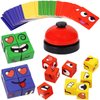 Face Changing Magic Cubes Game Face Blocks Game Face Change Cube Game Expression Matching Block Puzzles Building Cubes Toy Educational Puzzles Toy Family Board Games for Child & Adults (with Bell)