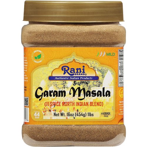 Rani Garam Masala Indian 11-Spice Blend 16oz (1lb) 454g PET Jar ~ All Natural, Salt-Free | Vegan | No Colors | Gluten Friendly | NON-GMO | Kosher | Indian Origin