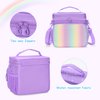 GRAOSO Carrying Case Compatible with Little Tikes Story Dream Machine Books Starter Set, Toy Storage Bag with Handle and Shoulder Strap for Storybook, Character, Accessories, Purple, Bag Only