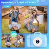CL FUN Kids Camera, Video Camera for Kids Girls/Boys Age 3-12, HD Digital Camera for Toddler, Portable Kids Selfie Toy Camera with 32GB Card, Christmas Birthday Festival Present for Kids (Blue)