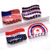 vokone Hair Clip, Set of 4 USA Flag Star Claw Clips for Women's Thick Hair, 4th of July, Memorial Day, Election Day, Veteran's Day