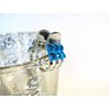 Generic Tiny mini silver metal hair claw clip with rhinestones your color choice (set (Primary color: Pink)