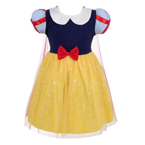 Dressy Daisy Princess Dress Up Clothes Halloween Fancy Party Tulle Skirt Summer Outfit with Cape for Baby Girls Size 6-12 Months, Style 2