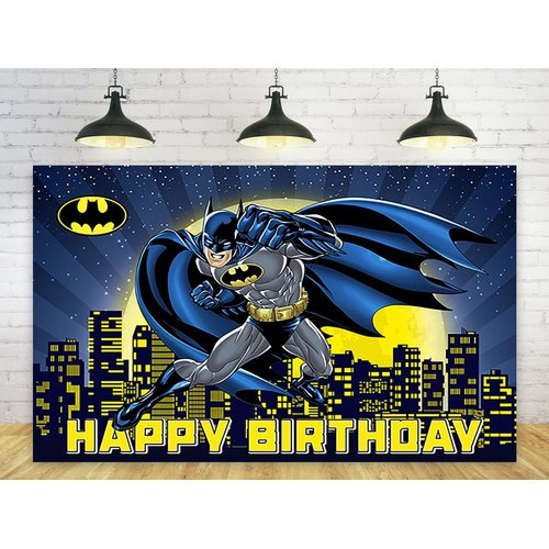 Hero Backdrop for Birthday Party Decorations Blue Man Background for Baby Shower Party Cake Table Decorations Supplies Superhero Theme Banner 5x3ft