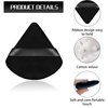 8 Pieces Triangle Powder Puff with 4 Travel Cases, Triangle Makeup Puff, Reusable Velour Cosmetic Foundation Blender Sponge for Loose Powder Body Powder, Beauty Makeup Tools (4 colors)