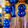 25 Balloon Numbers, 25th Birthday Decorations for Women Men, Number 52 Balloons 40 In Dark Blue Happy Birthday Party Decorations Jumbo Foil Helium Mylar Balloons for Wedding, Graduations
