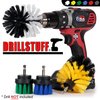Cleaning Brushes for Cordless Drill - Small Round Boat Accessories Cleaning Brush - Kitchen Sink Scrub Brush - Car Detailing Rotary Wheel Brush - Shower Cleaner Brush for Drill - Tile and Grout Brush