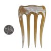 Marycrafts Buffalo Horn Hair Comb 4 Prongs Hair Fork Hair Pin Hair Accessories For Women