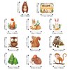 Outus 51 Pieces Woodland Party Decorations Woodland Animals Baby Shower Hanging Swirl Decorations Forest Friends Theme Birthday Party Decor for Boy Girl Birthday Party Jungle Classroom Decor