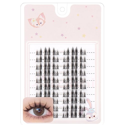 Somelese DIY Lash Extension Kit Volume Lash Clusters Individual Lashes Lash Clusters Kit Includes 10 Pairs Of Lashes, Contact Lens Friendly, Easy to Apply