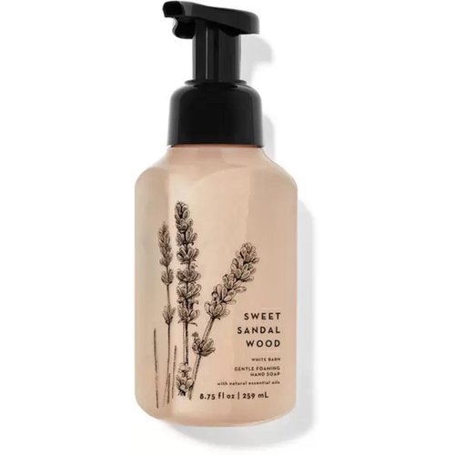 Bath and Body Works Sweet Sandalwood Gentle Foaming Hand Soap 8.75 Ounce Full Size Pump Bottle