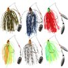 FREE FISHER 6 Pcs Fishing Lures Spinner Baits for Bass Fishing,Trout Salmon Hard Metal Spinnerbaits