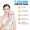 7-in-1 Color LED Face Mask Light Therapy, Blue and Red Light Therapy Mask for Face, at-Home Photon Skin Care Beauty Mask with Eye Pads