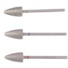 MZCMSL 3pcs Pedicure Cone Drill Bits for Foot Callus Smoothing, 3/32 Shank Pro Diamond Cuticle Bit(Fine+Medium+Coarse)