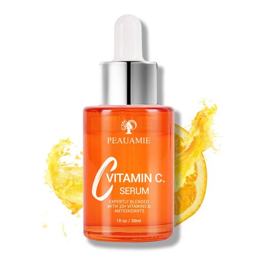 Peauamie Vitamin C Serum for Face Anti Aging Serum with 2% Hyaluronic Acid and 1% Retinol Ferulic...