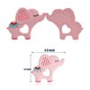 Soft Pink Elephant Teether Toy for Babies 0-6/6-12 Months Silicone Chew Teething Toy