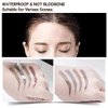 QUEMISS Eyebrow Pen Microblading 4 Fork Tip Eyebrow Pencil Creates Lasting MakeUp Professional Natural Brow Pen Cover Sparse Areas Daily Waterproof 3D Brow Pencil (04#Gray Brown)