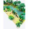 General Jim's Tropical Rainforest Modular Building Block Bricks Set Complete with Trees Plants, Animals and Rocks Botanical Building Blocks for Hours of Imaginative Fun for Teens and Adults