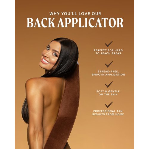 Peta Jane Back Tanning Applicator Mitt - Streak-Free, Easy Reach Self Tanner for Back & Body, Sunless Tan at Home, Ergonomic Design for Full Coverage, Reusable & Washable, Suitable for All - 1 Pack