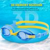 Portzon Unisex-Child Swim Goggles, Anti Fog No Leaking Clear Vision Water Pool Swimming Goggles