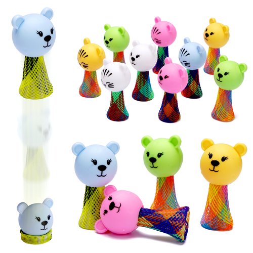 Sepco 50PCS Mini Jumping Popper Spring Launcher Little Pop up Jumper Bouncy Party Favors Kids Bulks Toys for Easter Eggs Fillers Christmas Stocking Stuffers