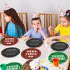 Qyeahkj 48 Pcs Football Party Supplies Football Paper Plates Football Themed Birthday Tableware Set Sports Party Decorations for Sport Game Party Favors Touchdown Party Dinner Plates Dessert Plates