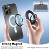 TACOMEGE Magnetic Phone Grip Holder for MagSafe case, Phone Ring Stand for iPhone 15 14 Plus 13, 12, Pro Max, Pro, Mini (Black) (MG-BK)