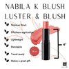 Nabila K Beauty Stix - Luster & Blush (Highlighter, Blush, Eyeshadow, Lip Liner - 0.28 oz) Luster & Blush