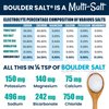 BOULDER SALT - Low Sodium Salt - Unflavored Salt for Cramps, Salt for High Blood Pressure, Salt for POTS Syndrome - Good on Food or in Water. 113 Servings.
