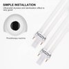 SEWACC 4pcs U- Shaped Lamp Bulb Tube 9W UV 365nm Lamp Tube for Nail Art Dryer UV Lamp Light Replacement