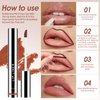Boulari Lip Stain Long Lasting Lip Liner to Define Your Lips Waterproof Boulari Lip Stain Peel Achieve a Perfectly Makeup for Girls (True Nude+Neutral Mauve+Rose Pink, S)