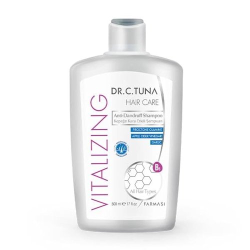 FARMASi Vitalizing Anti-Dandruff Shampoo, Apple Cider Vinegar, Garlic All Hair Types 17 fl.oz / 500ml